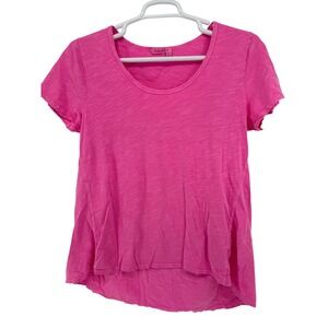 Fresh Produce Women's Top T Shirt XL Pink Short Sleeve Casual Made in USA